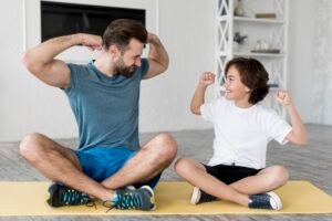 Top 5 fitness tools for home workouts including resistance bands, dumbbells, yoga mats, and compact steppers